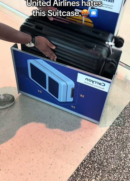 VacCase fits airline personal item sizer