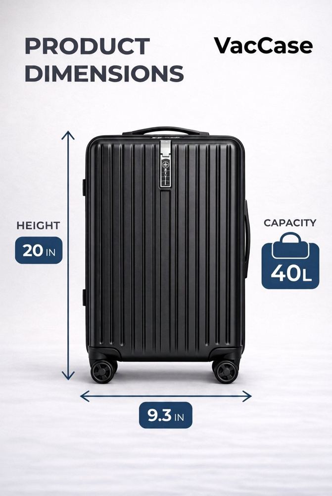 VacCase dimensions