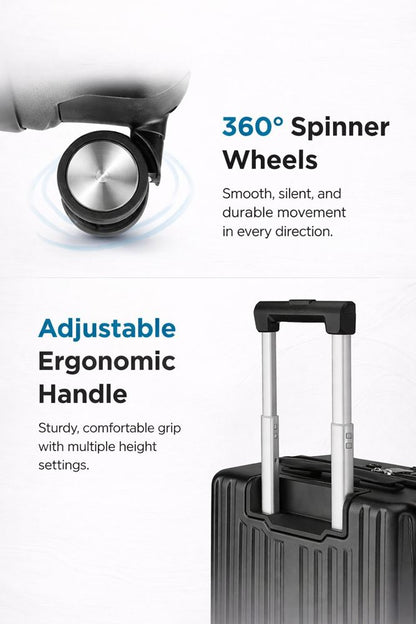 VacCase wheels and handle